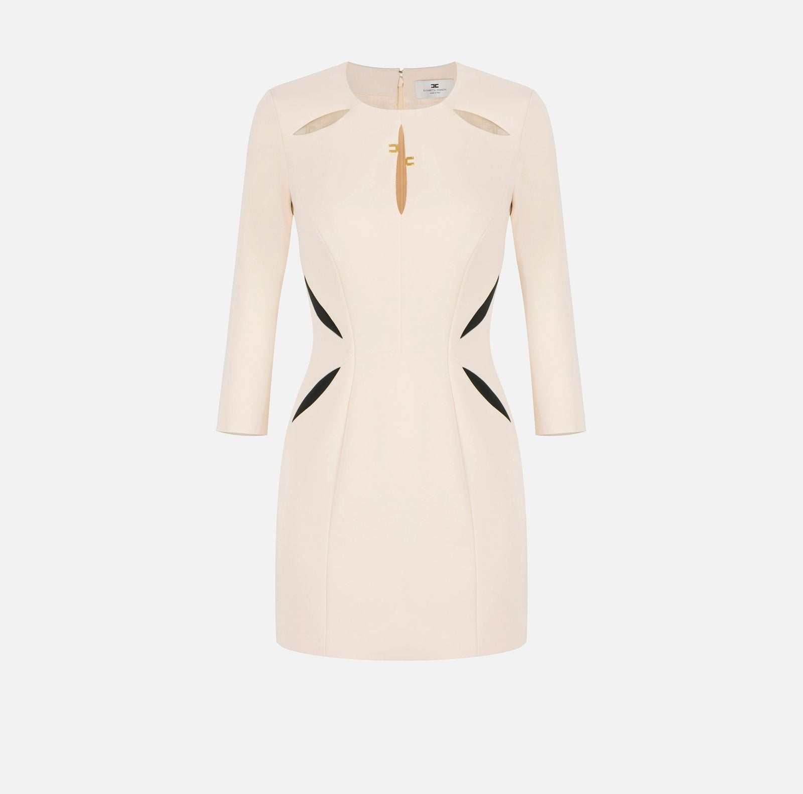 Abito cut-out bicolore - Elisabetta Franchi AB86861E1 E84 ELISABETTA FRANCHI 