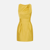 Abito in duchesse con dettagli - Elisabetta Franchi AB87561E2 EV4 ELISABETTA FRANCHI 