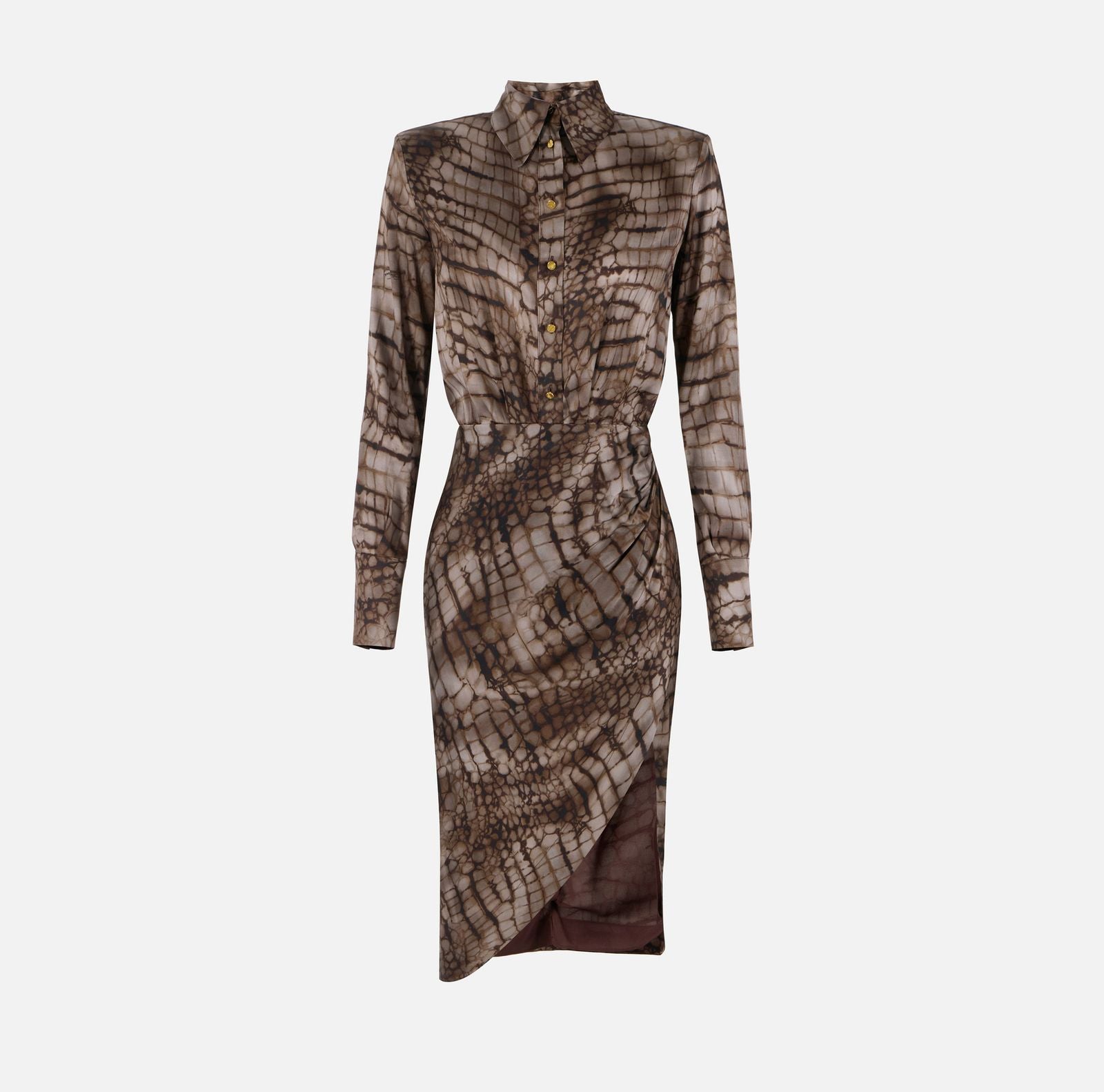 Abito stampa alligatore - Elisabetta Franchi AB89261E2 644 ELISABETTA FRANCHI 