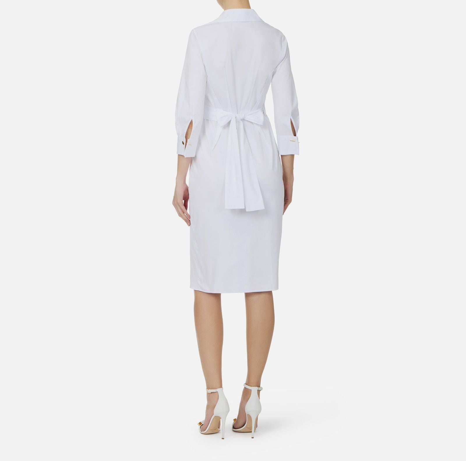 Abito in cotone stretch - Elisabetta Franchi AB95562E2 360 ELISABETTA FRANCHI 