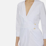 Abito in cotone stretch - Elisabetta Franchi AB95562E2 360 ELISABETTA FRANCHI 