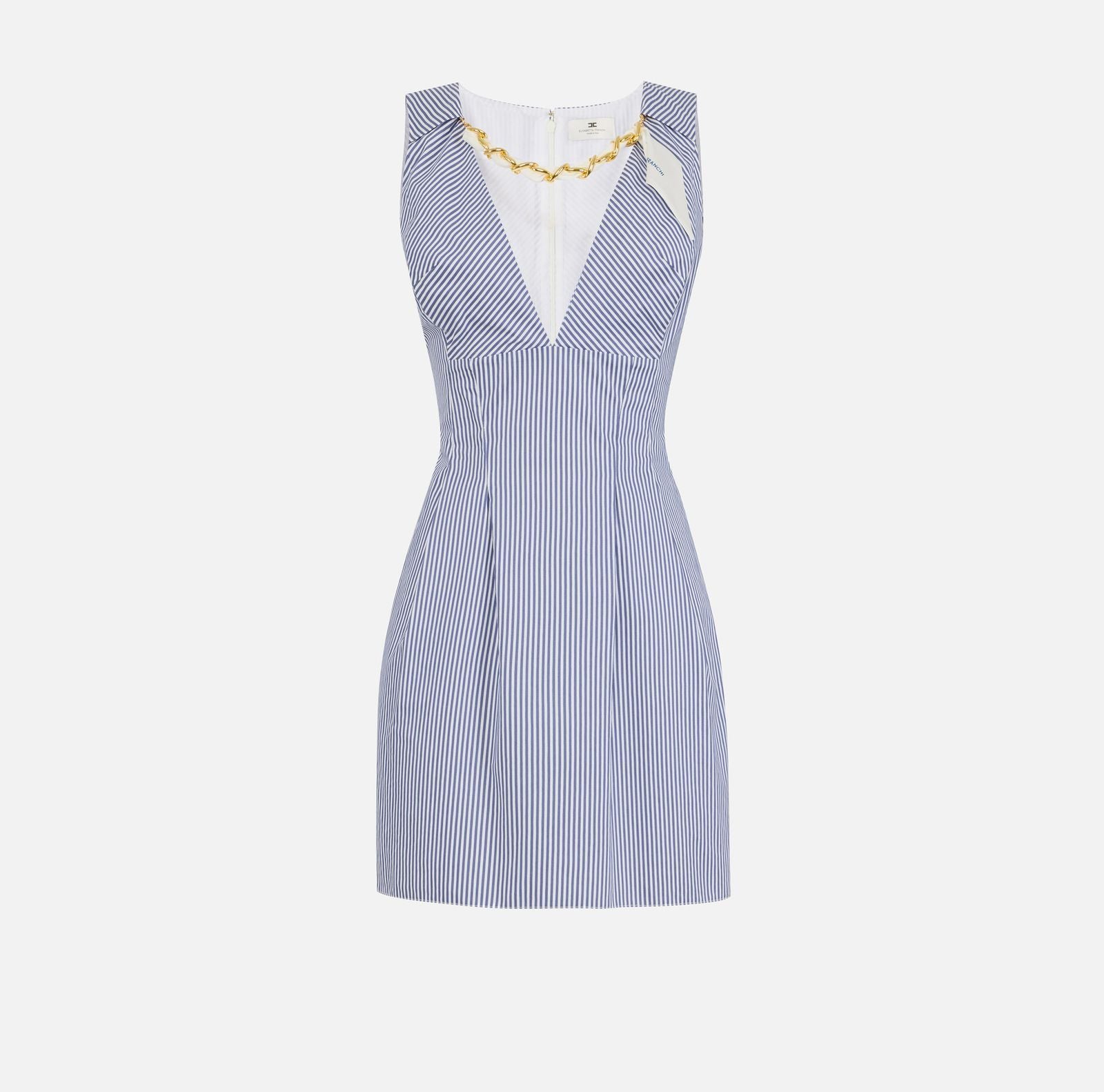 Abito con foulard gioiello - Elisabetta Franchi AB95762E2 019 ELISABETTA FRANCHI 