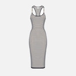 Abito in maglia a righe - Elisabetta Franchi AM97T61E2 685 ELISABETTA FRANCHI 