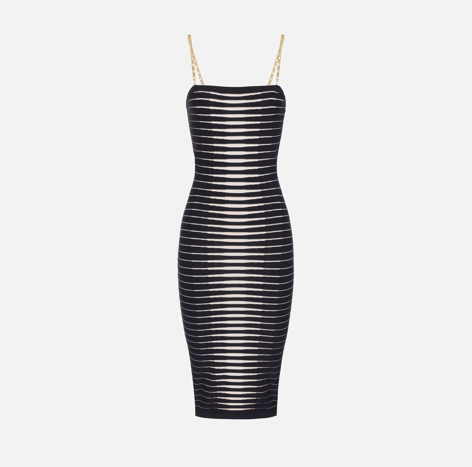 Abito con zebra jacquard - Elisabetta Franchi AM99S61E2 685 ELISABETTA FRANCHI 