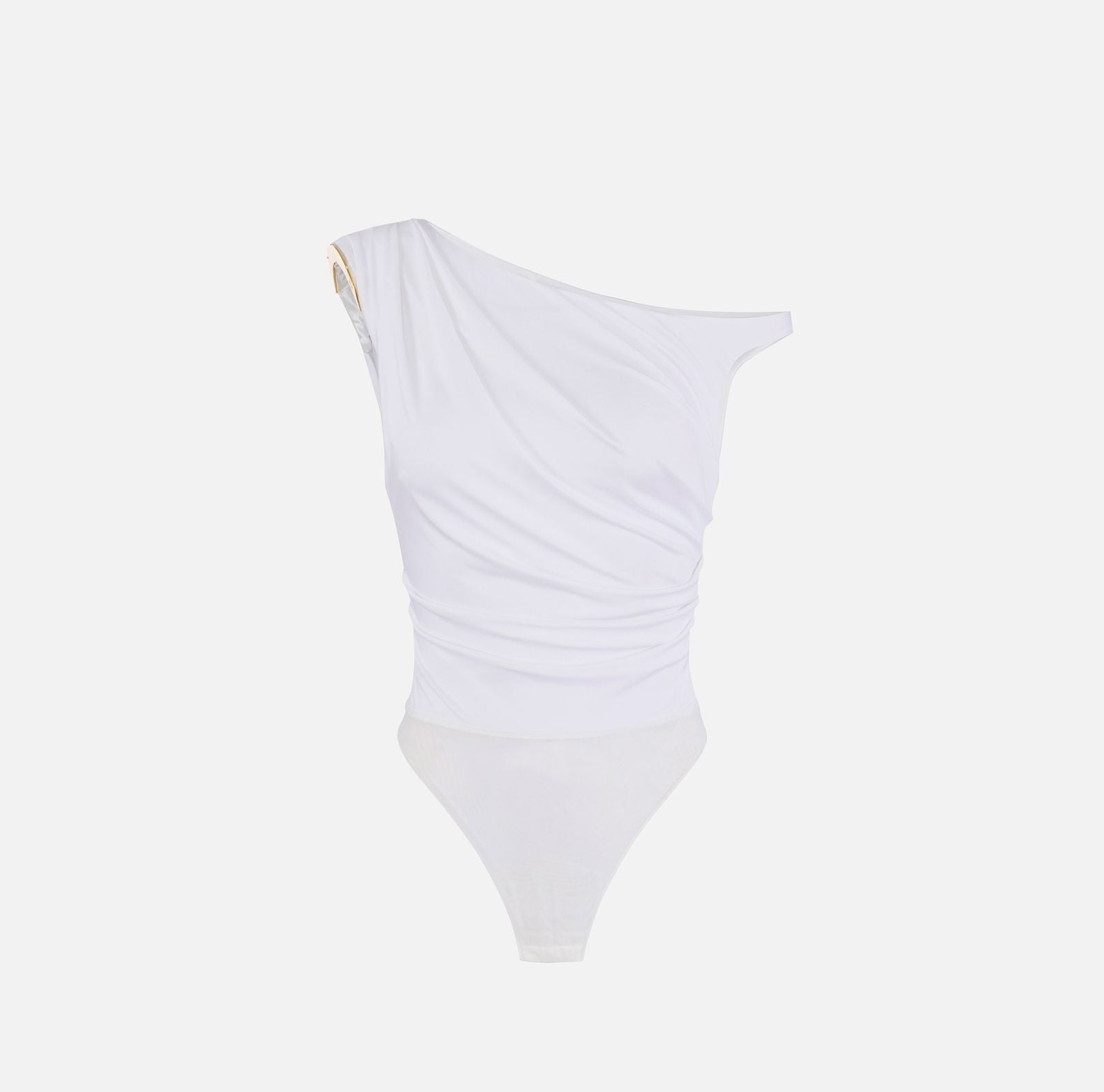 Body con spalla gioiello - Elisabetta Franchi BO01361E2 360 ELISABETTA FRANCHI 
