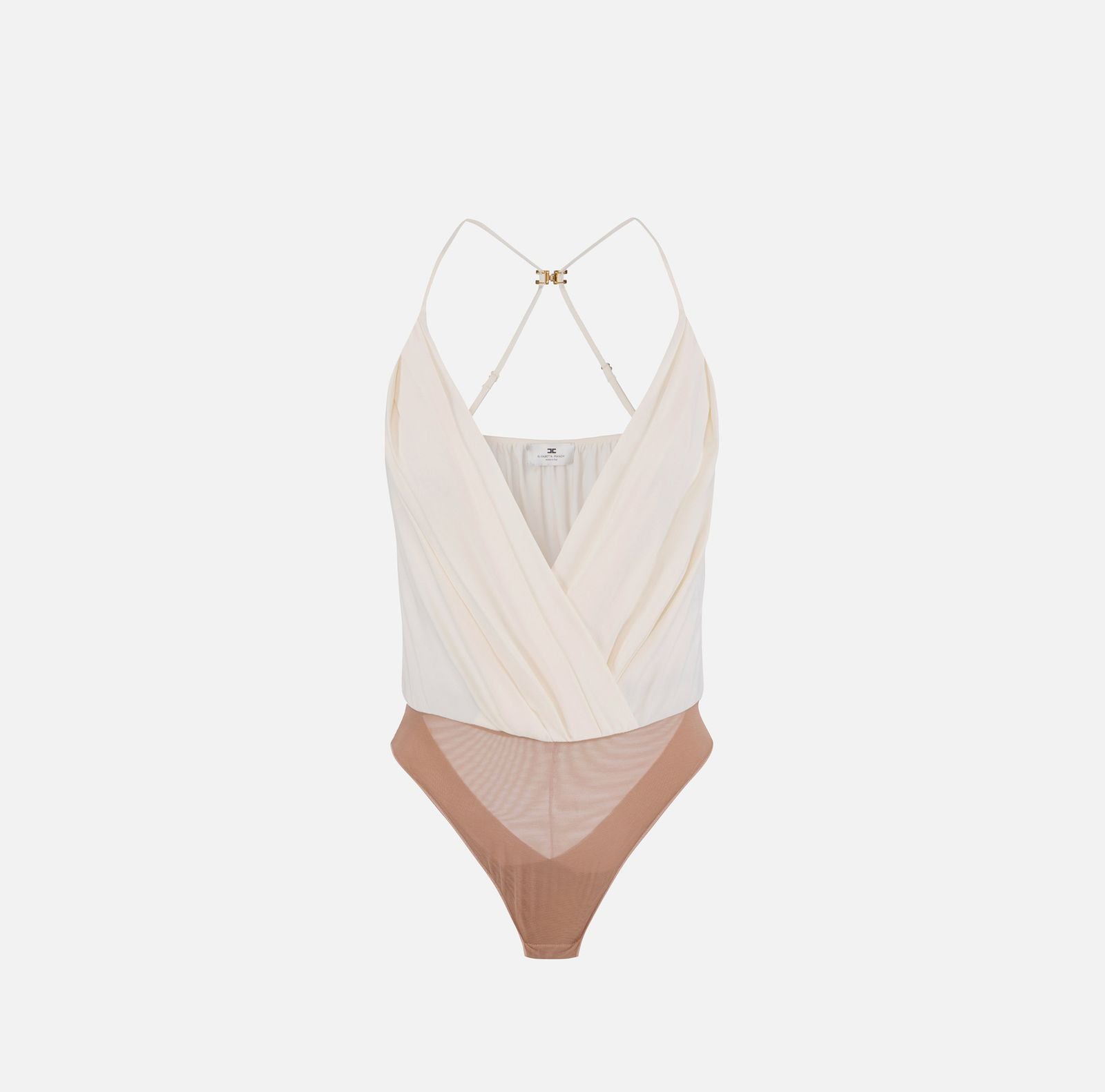 Body in georgette - Elisabetta Franchi BO01461E2 193 ELISABETTA FRANCHI 