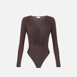 Body in georgette stretch - Elisabetta Franchi BO03162E2 EV9 ELISABETTA FRANCHI 