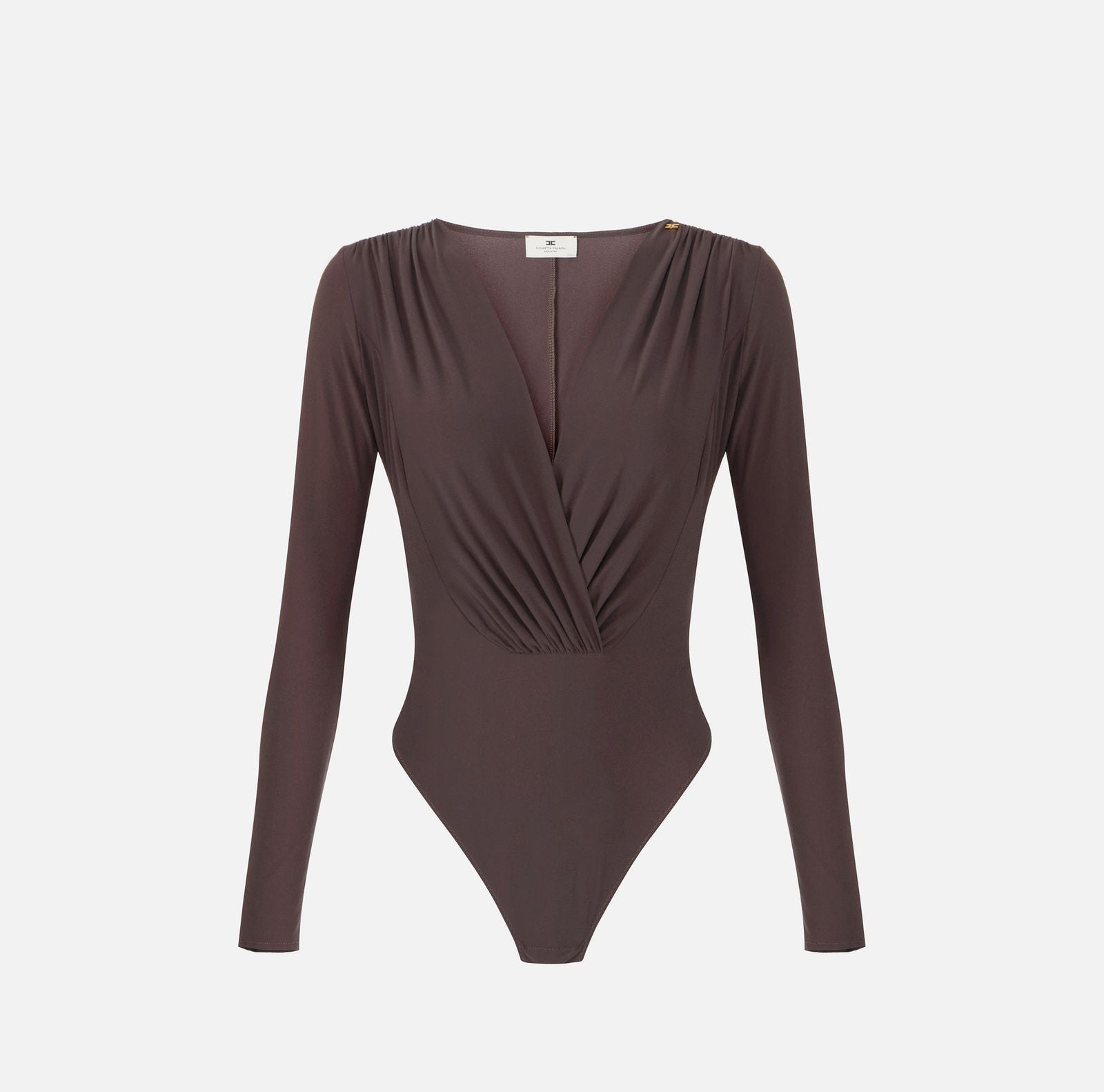 Body in georgette stretch - Elisabetta Franchi BO03162E2 EV9 ELISABETTA FRANCHI 
