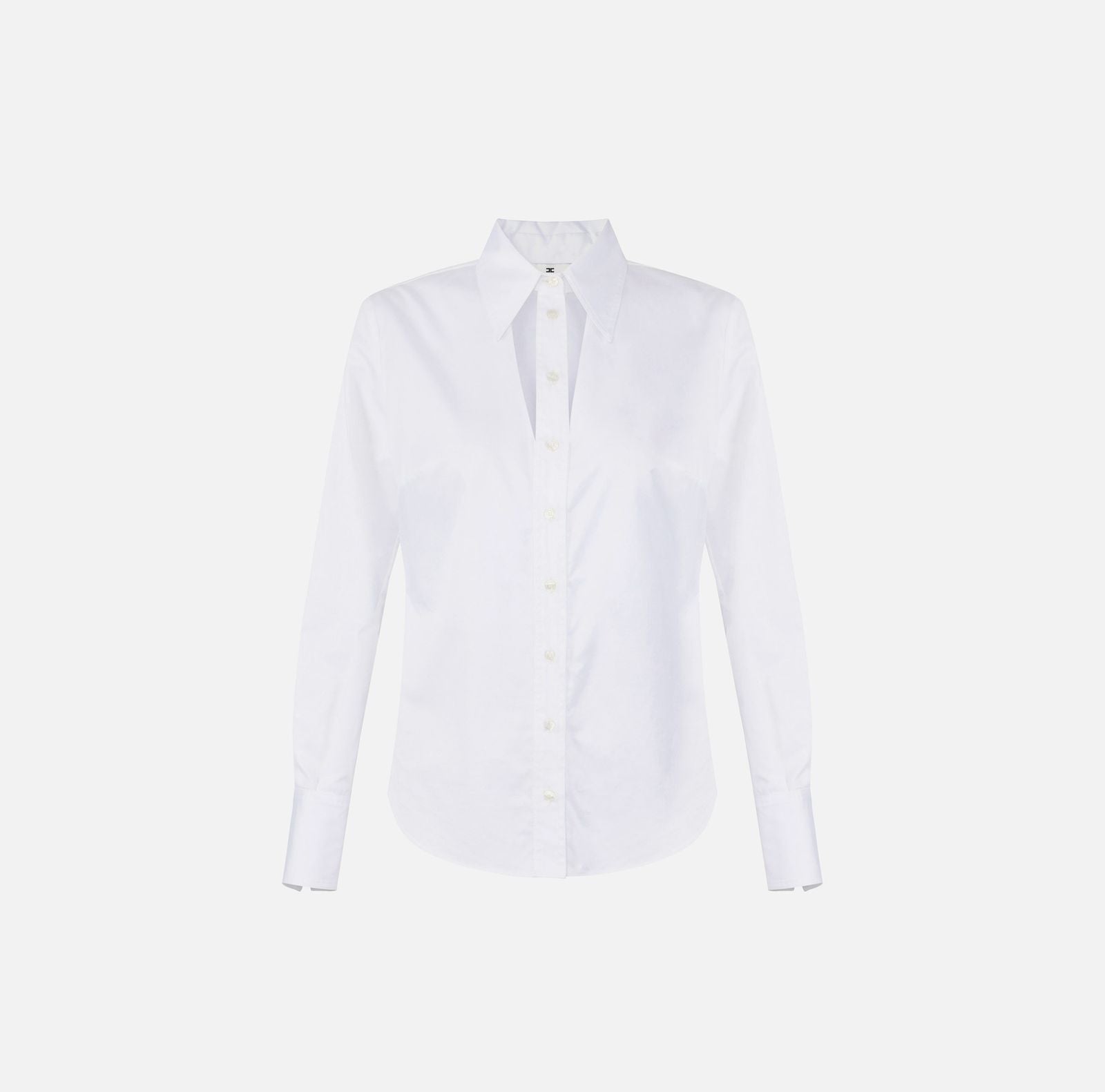 Camicia con cut-out e ricami - Elisabetta Franchi CA12861E2 100 ELISABETTA FRANCHI 
