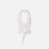 Gilet con fusciacca - Elisabetta Franchi GL00561E2 360 ELISABETTA FRANCHI 