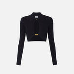 Top a micro trecce - Elisabetta Franchi MK85B61E2 110 ELISABETTA FRANCHI 