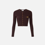 Cardigan con micro trecce - Elisabetta Franchi MK88B61E2 644 ELISABETTA FRANCHI 