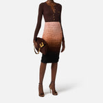 Cardigan con micro trecce - Elisabetta Franchi MK88B61E2 644 ELISABETTA FRANCHI 