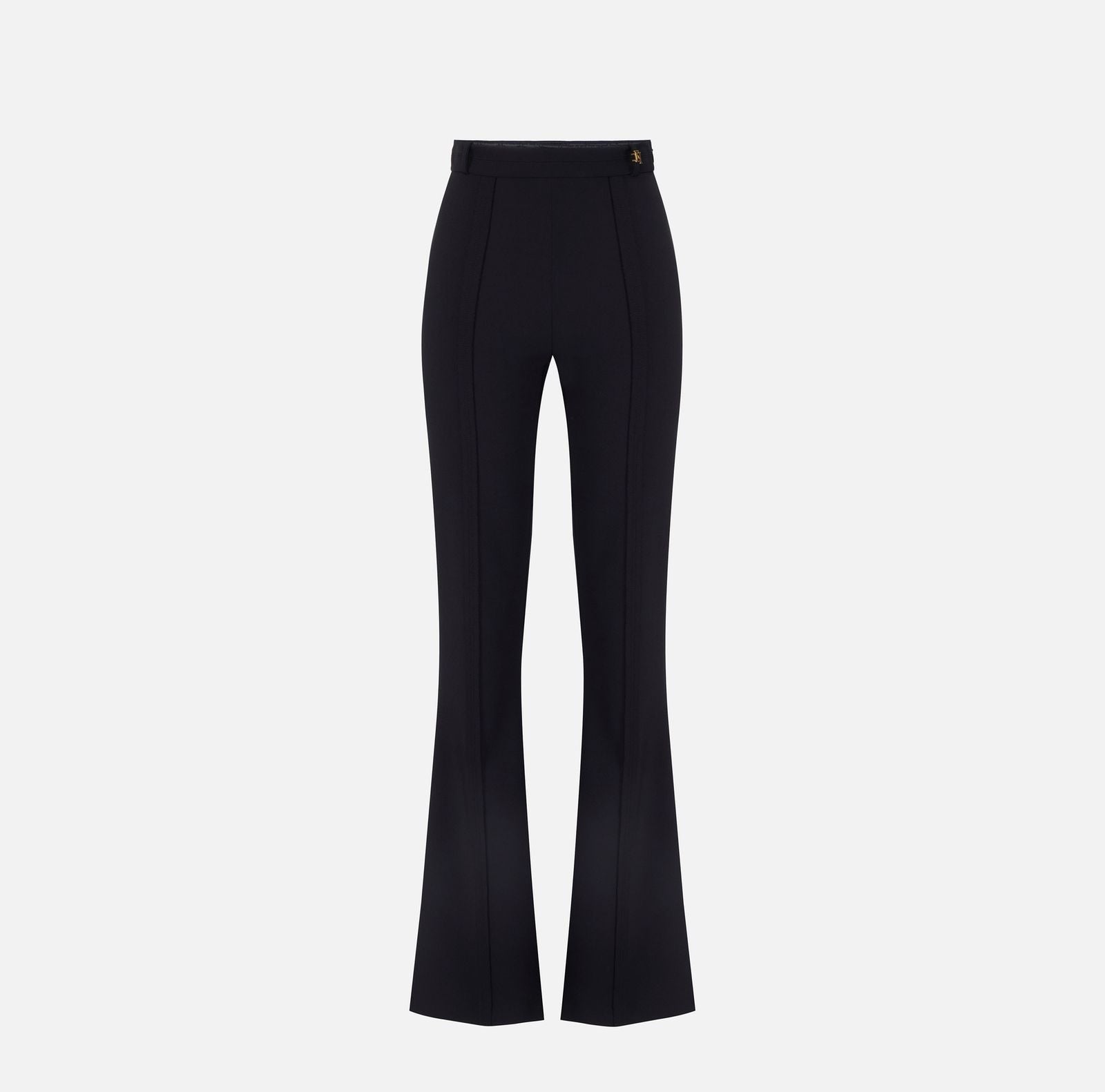 Pantalone in doppio crepe - Elisabetta Franchi PA16961E2 110 ELISABETTA FRANCHI 