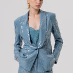 Giacca con paillettes - Fracomina FQ26SJ3002W498N6 C33 FRACOMINA 