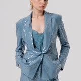 Giacca con paillettes - Fracomina FQ26SJ3002W498N6 C33 FRACOMINA 
