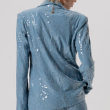 Giacca con paillettes - Fracomina FQ26SJ3002W498N6 C33 FRACOMINA 