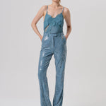 Pantalone flare con paillettes - Fracomina FQ26SV3002W498N6 C33 FRACOMINA 