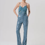 Pantalone flare con paillettes - Fracomina FQ26SV3002W498N6 C33 FRACOMINA 
