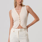 Gilet slim con bottoni - Fracomina FR26SJ5011K52401 B59 FRACOMINA 