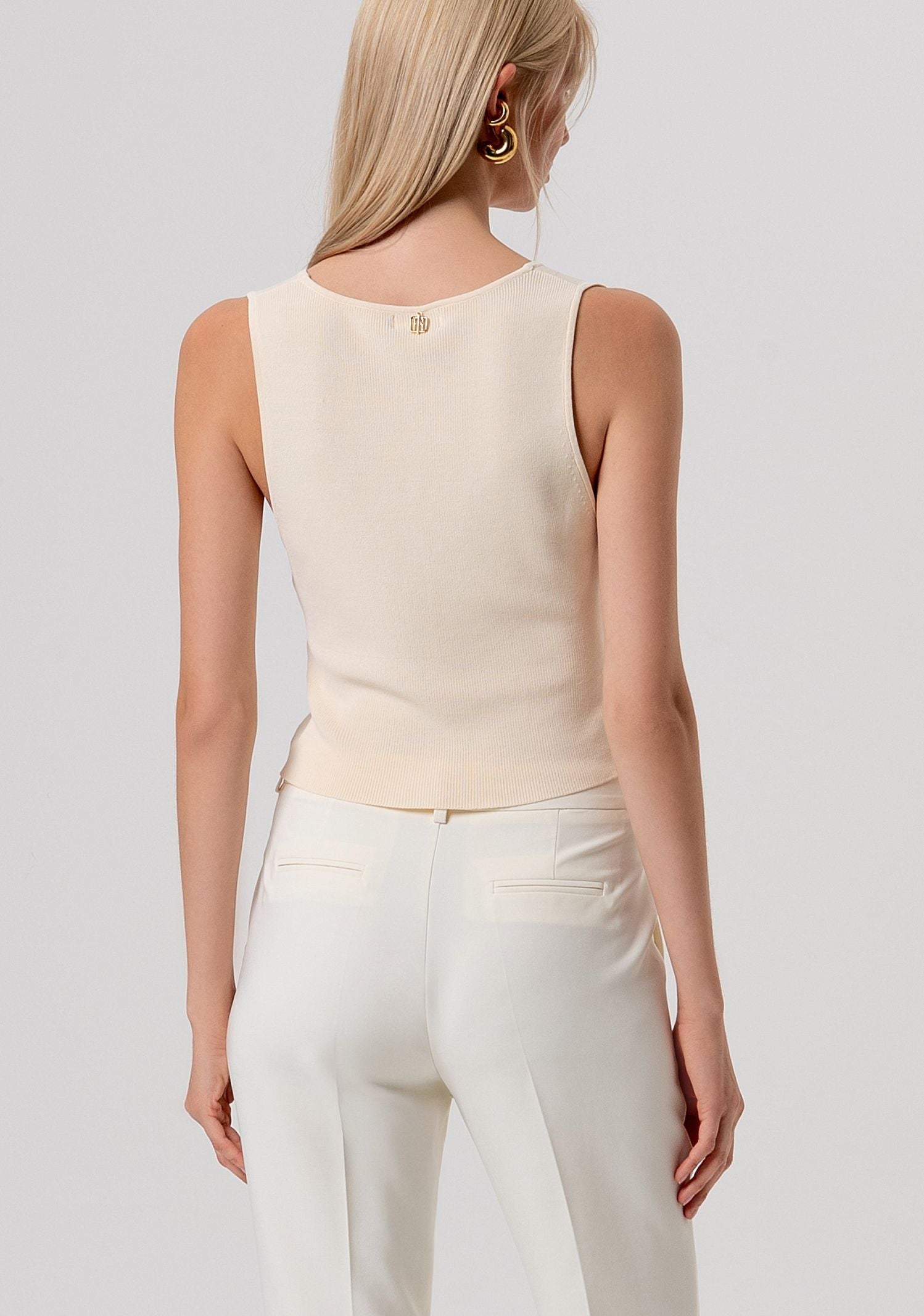 Gilet slim con bottoni - Fracomina FR26SJ5011K52401 B59 FRACOMINA 