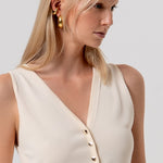 Gilet slim con bottoni - Fracomina FR26SJ5011K52401 B59 FRACOMINA 