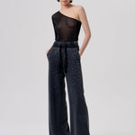 Pantalone felpa con strass - Fracomina FR26SV3033F40901 M30 FRACOMINA 