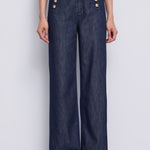 Jeans wide leg con bottoni dorati - Gaudi 611BD26038 00 GAUDI' 