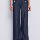 Jeans wide leg con bottoni dorati - Gaudi 611BD26038 00 GAUDI' 