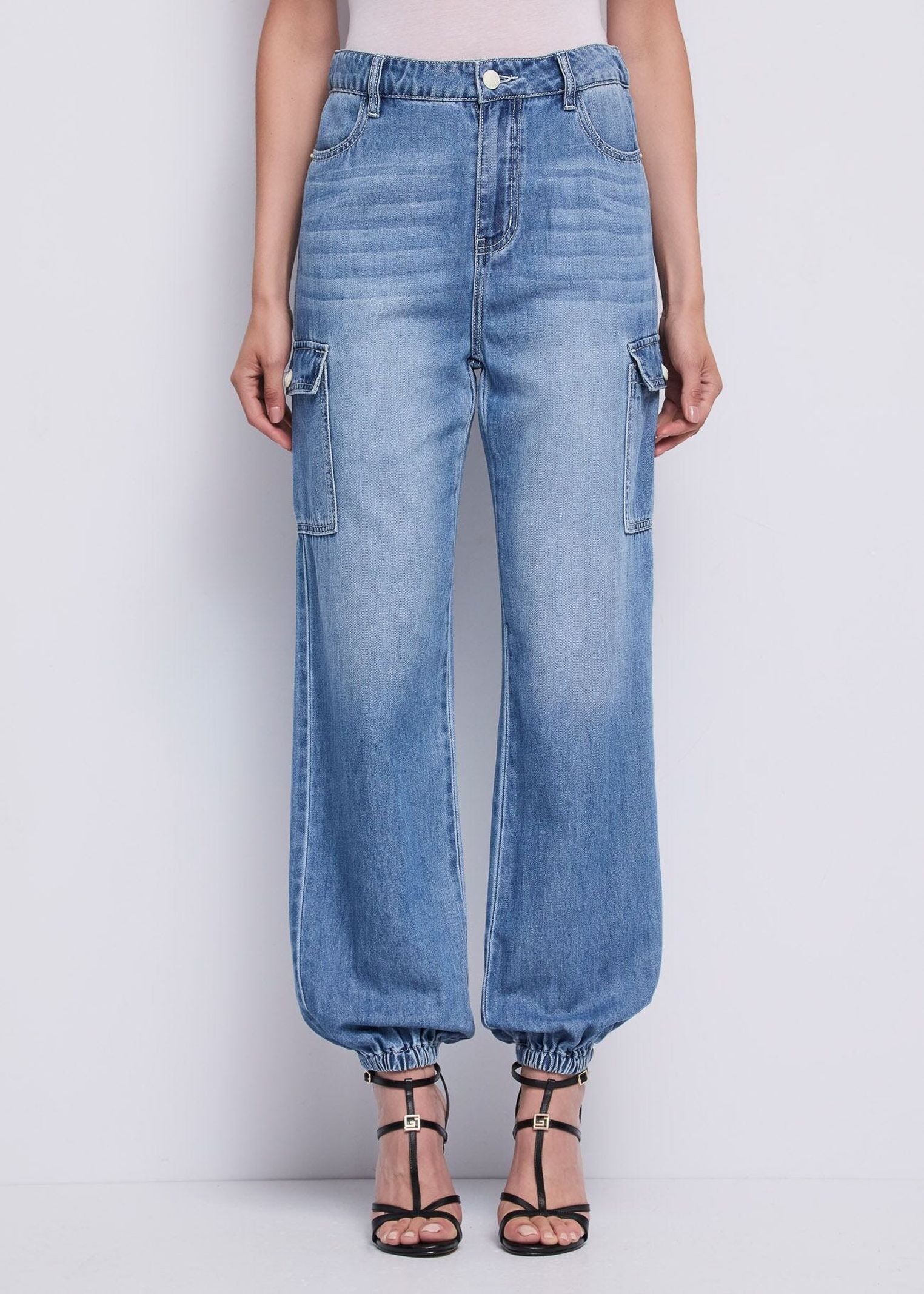 Jeans cargo con elastico - Gaudi 611BD26039 00 GAUDI' 