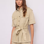 Giacca overshirt con cintura - Gaudi 611BD35015 4558 GAUDI' 