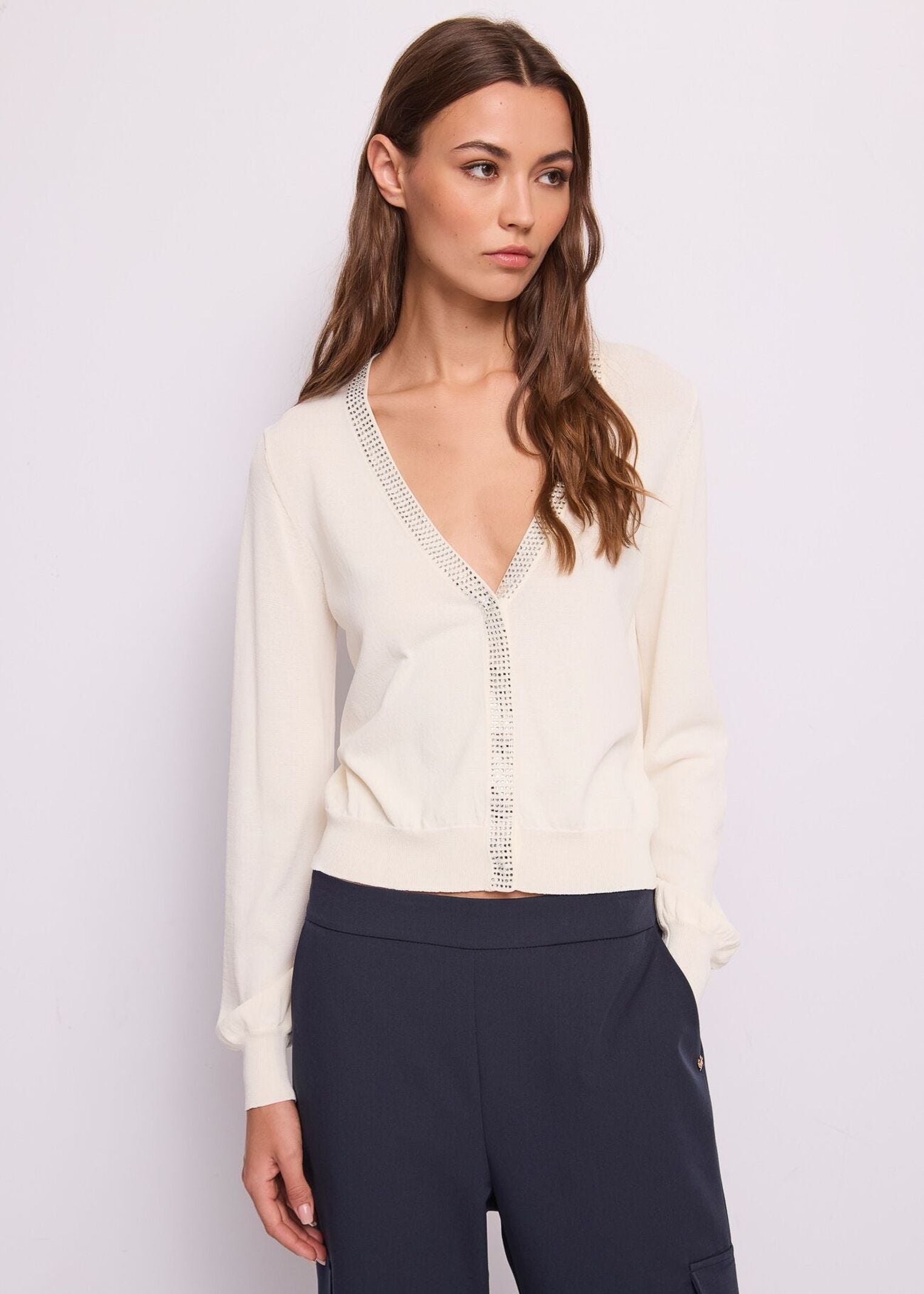 Cardigan con strass - Gaudi 611BD53038 2131 GAUDI' 