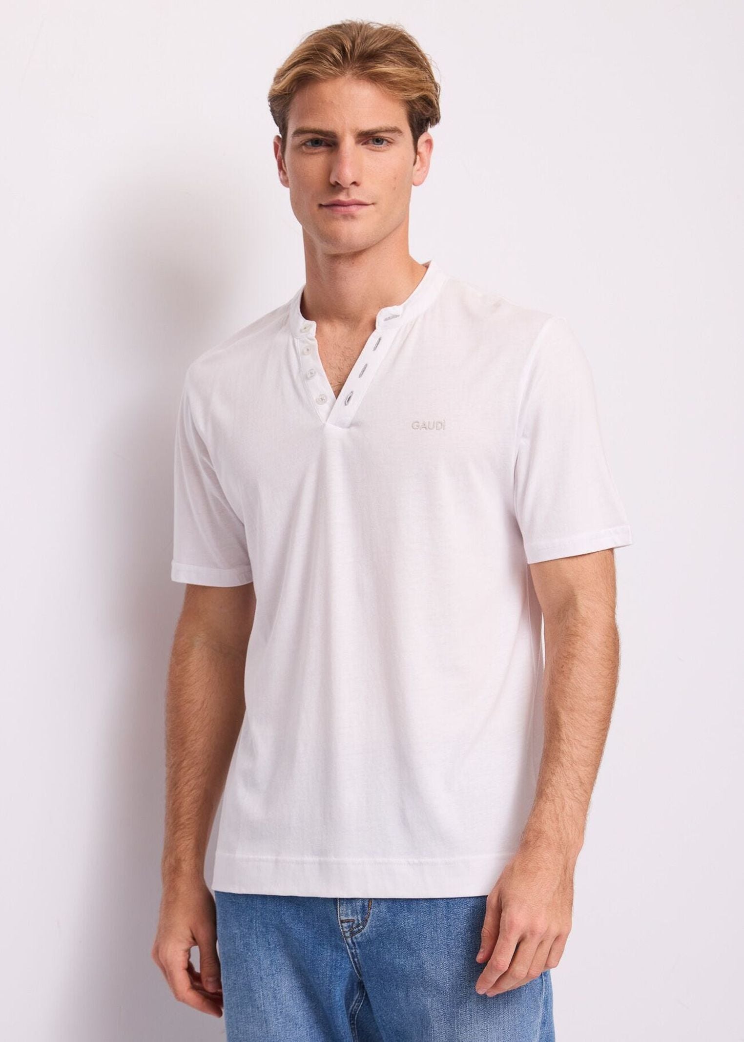 T-shirt serafino - Gaudi 611GU64021 2100 GAUDI' 