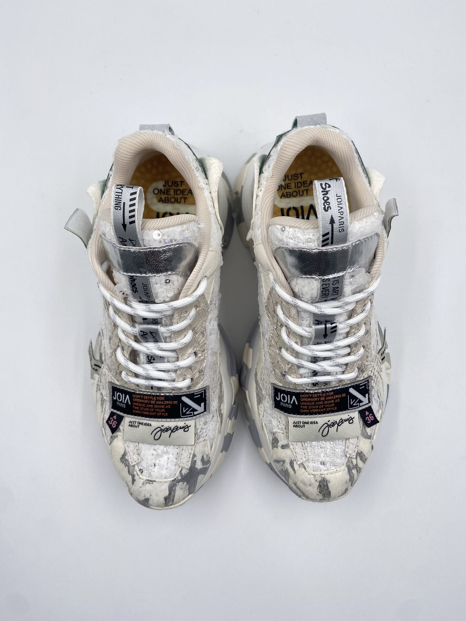 Sneakers argento bianco - Joia Paris Label 2001034 ARGENTO JOIAPARIS 