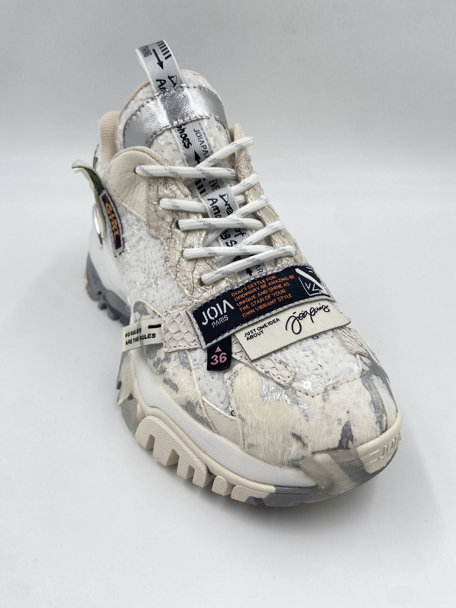 Sneakers argento bianco - Joia Paris Label 2001034 ARGENTO JOIAPARIS 