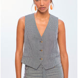 Gilet in twill a righe - LolaCasademunt LS2602019 20N LOLA 