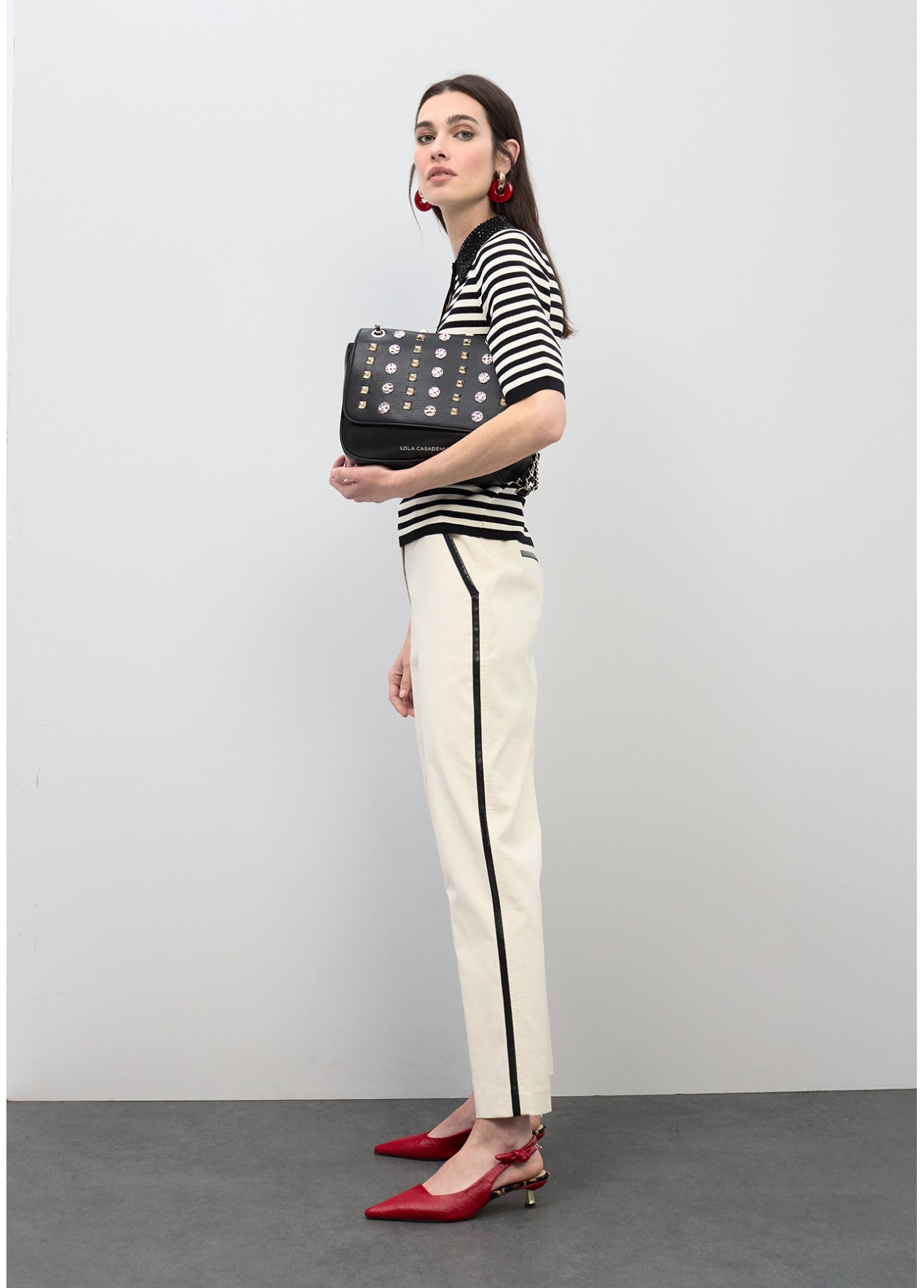 Maglia polo a righe - LolaCasademunt LS2615114 20N LOLA 