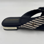 Sandalo rigato fiocco gioiello - LolaCasademunt LS2605051 20N LOLA 