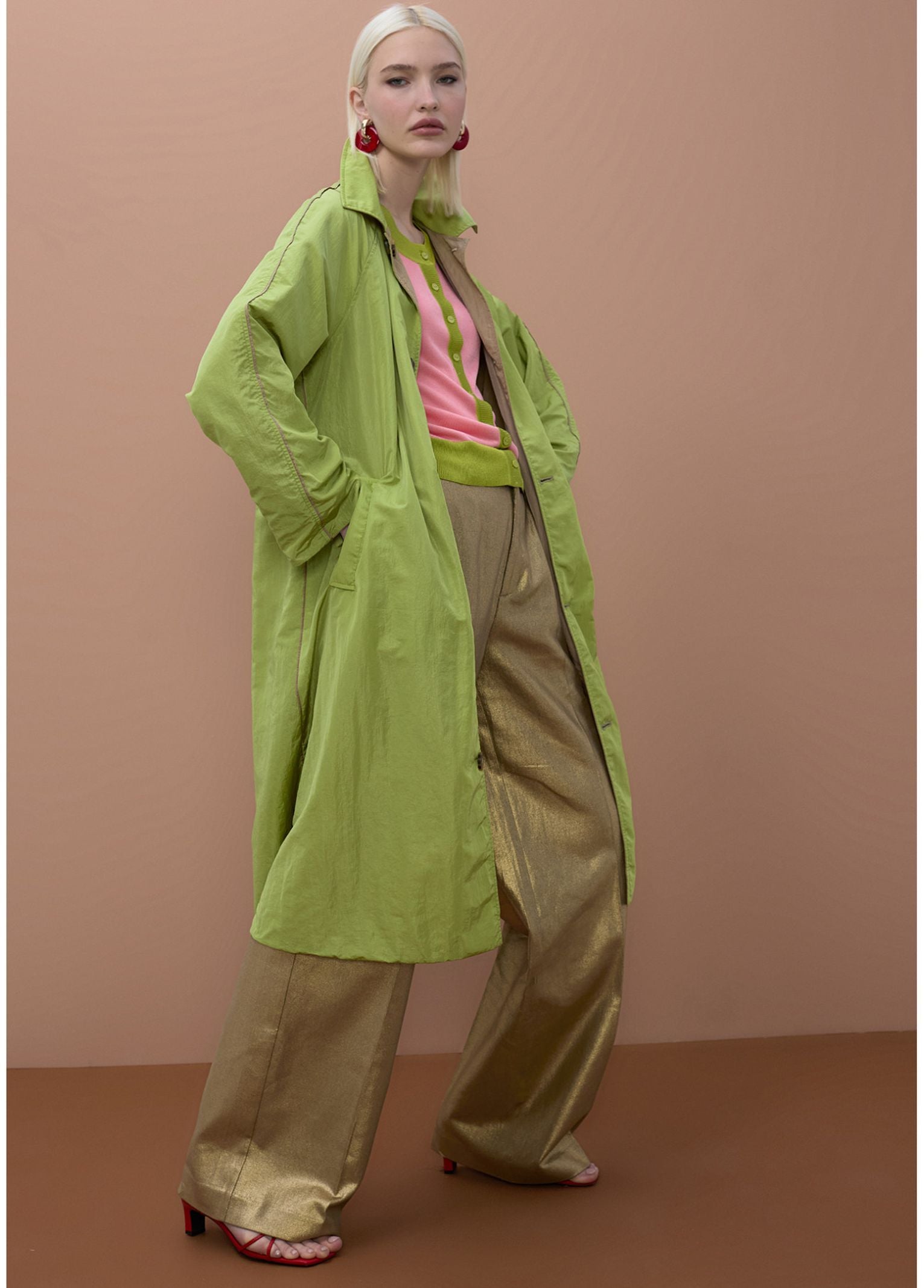 Trench reversibile in tessuto tecnico - Maite MS2601001 062 MAITE 