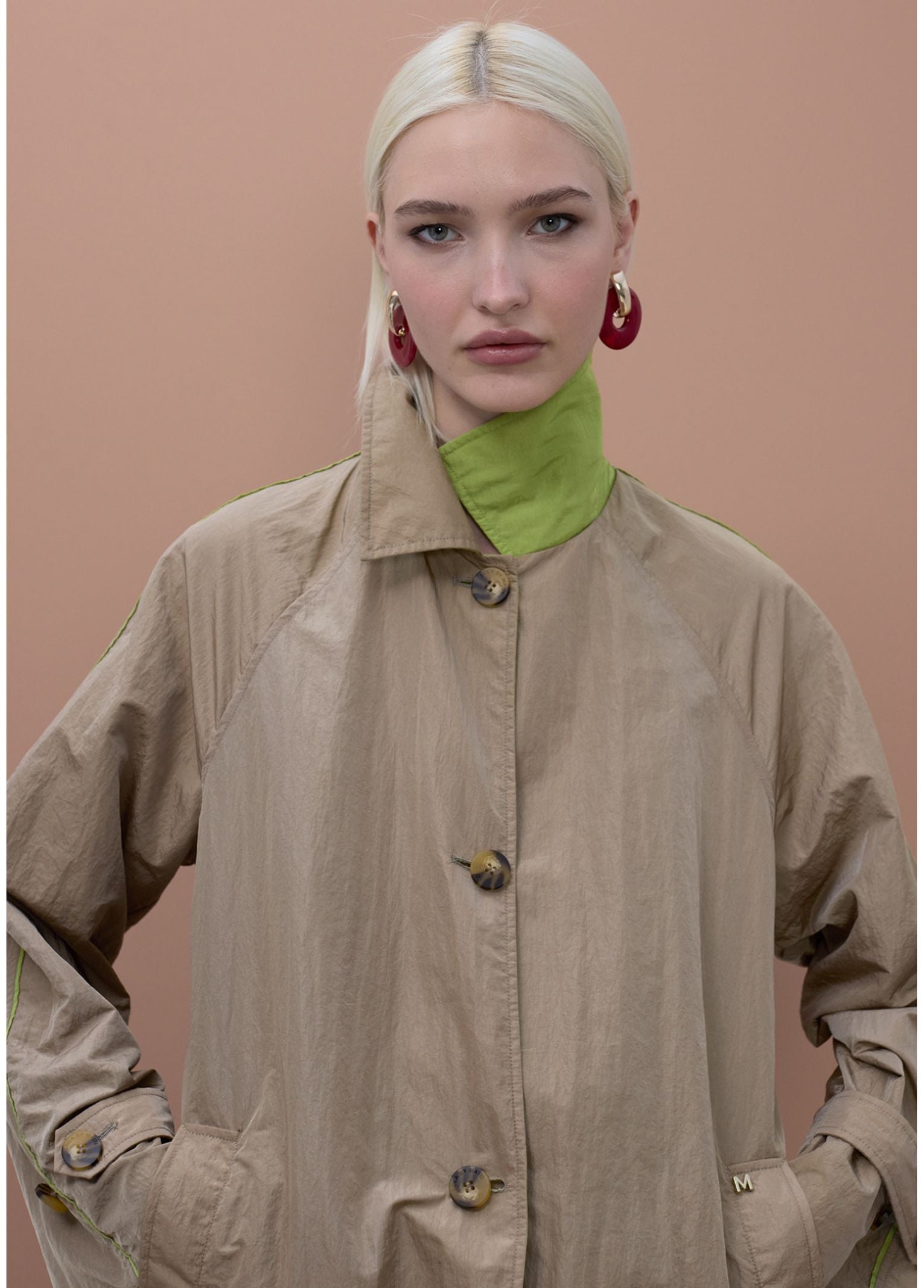 Trench reversibile in tessuto tecnico - Maite MS2601001 062 MAITE 