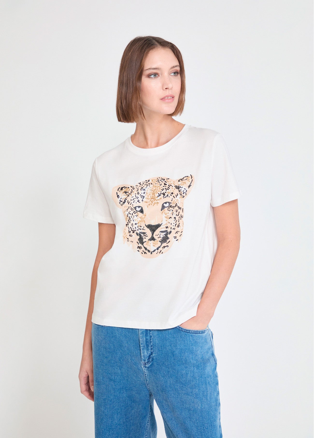 T-shirt con perline - Maite MS2615009 00B MAITE 
