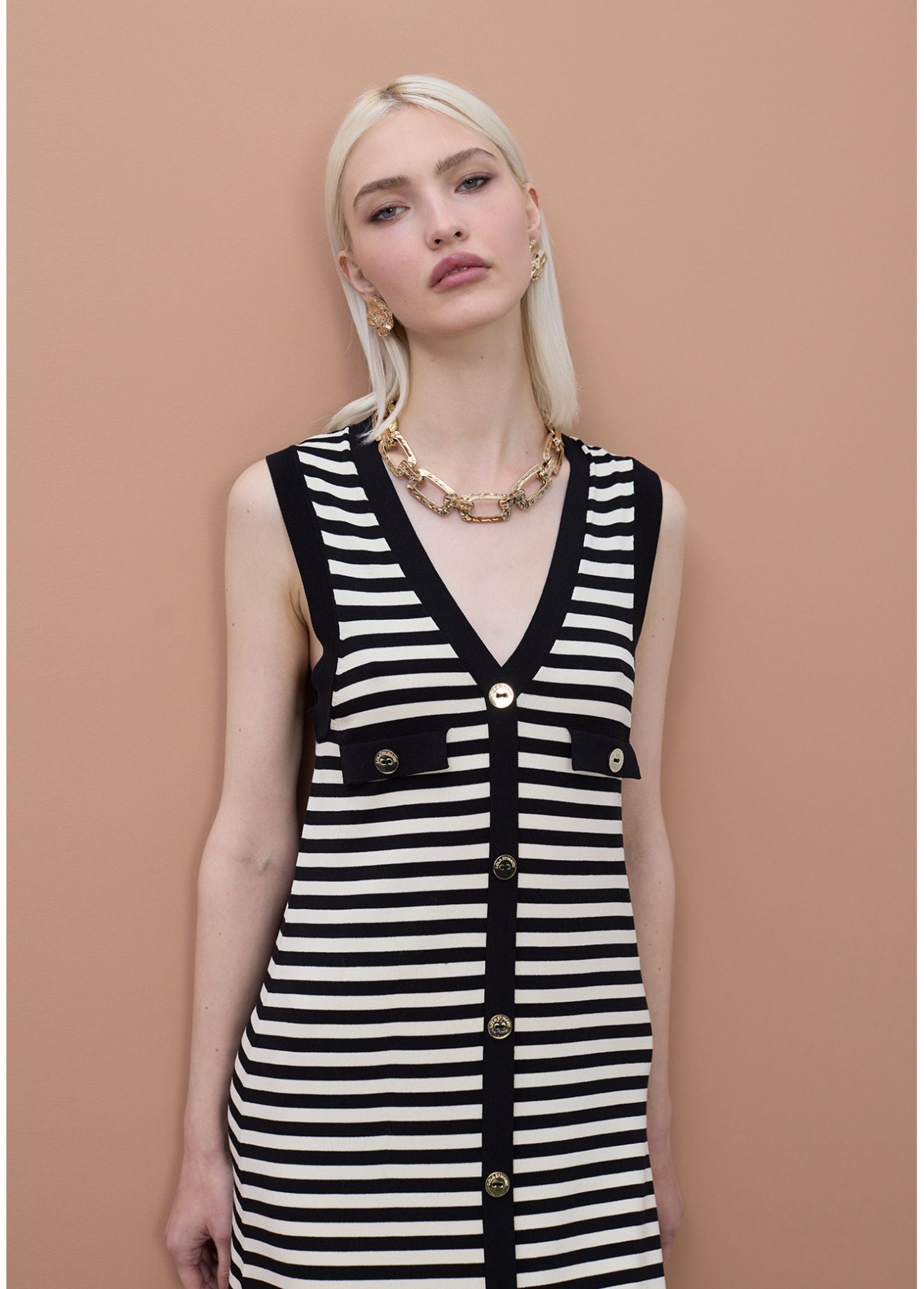 Abito in tricot a righe - Maite MS2616002 20N MAITE 
