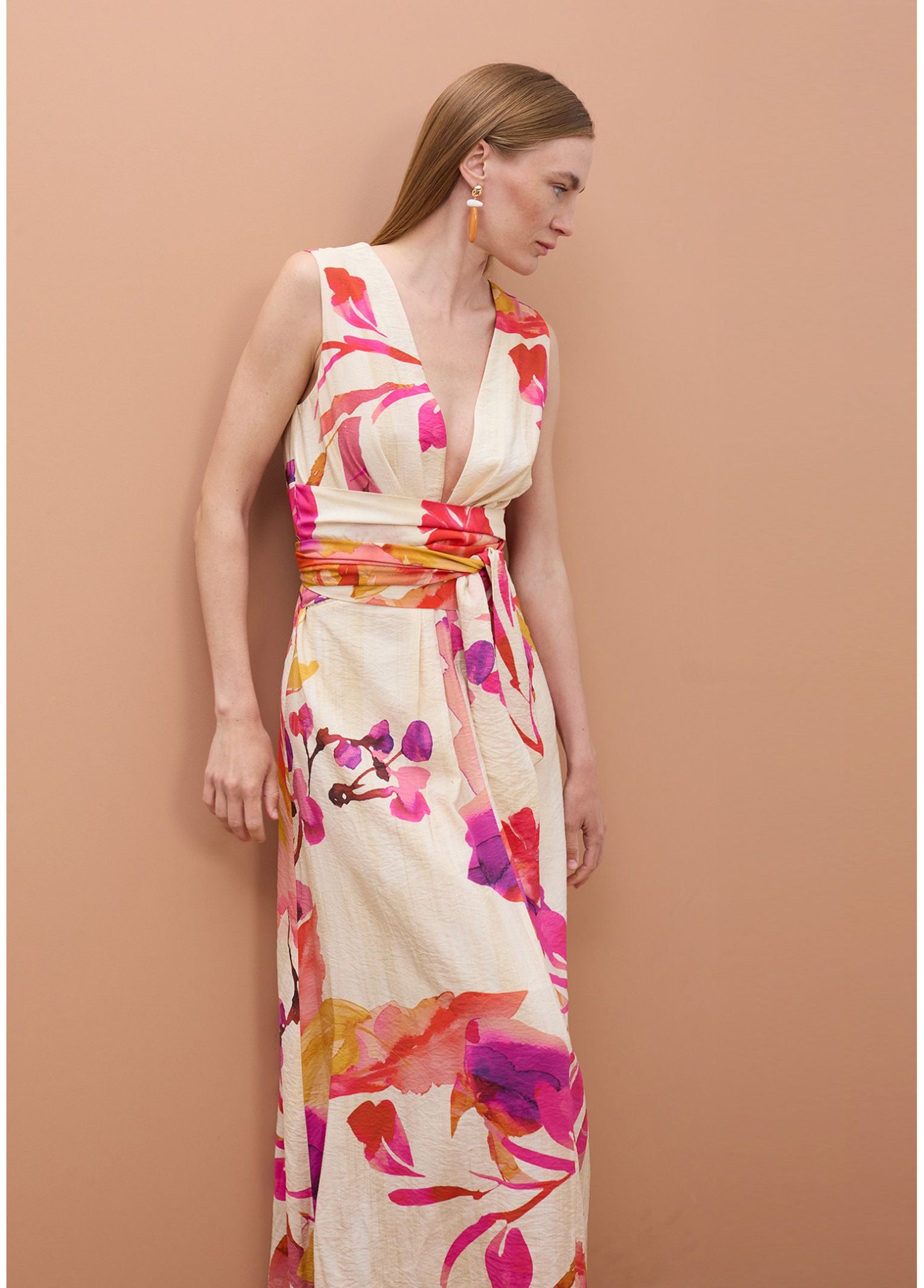 Abito con cintura e stampa floreale - Maite MS2616016 20Z MAITE 