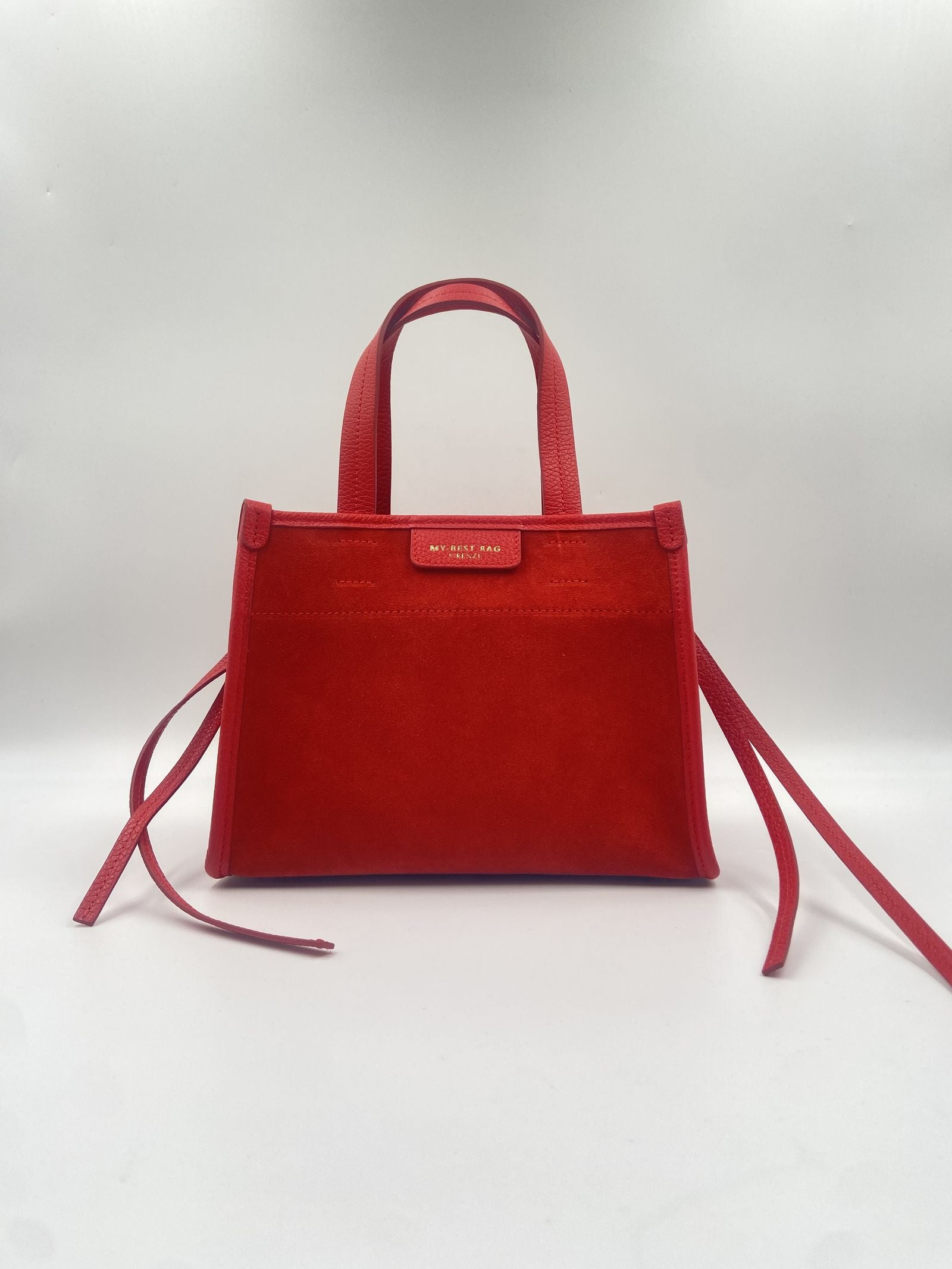 Borsa Diva scamosciata piccola - My Best Bag S1MYB2035 SCARLETRED MY BEST BAG 