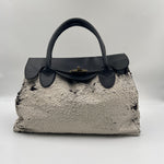 Borsa handbag paillettes - Ofelia 16252 BEIGENERO OFELIA 