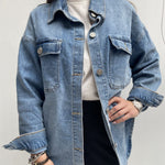 Giacca over in denim - Ofelia 223606JC1192118 DENIM OFELIA 