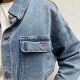Giacca over in denim - Ofelia 223606JC1192118 DENIM OFELIA 