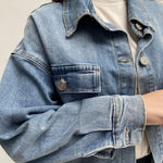 Giacca over in denim - Ofelia 223606JC1192118 DENIM OFELIA 