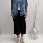 Camicia cropped in denim - Ofelia 224101JC9566102 DENIM OFELIA 