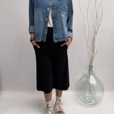 Camicia cropped in denim - Ofelia 224101JC9566102 DENIM OFELIA 